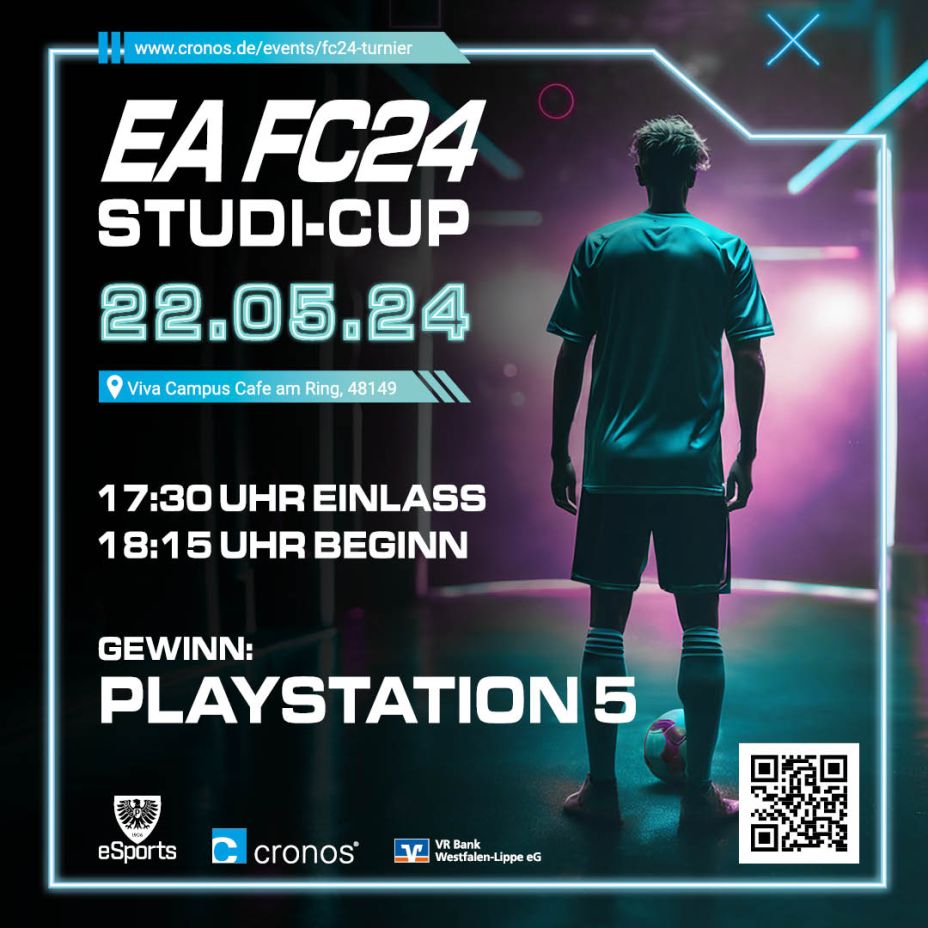 EA FC 24 eSports Turnier mit Studierenden in Münster